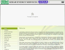 Tablet Screenshot of izhar-energy.com